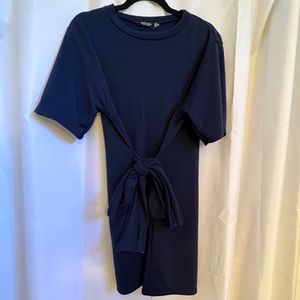 Navy Blue T-Shirt Tie Dress - Nasty Gal